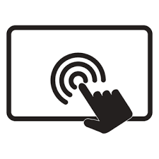 آیکون تاچ کردن روی مانیتور